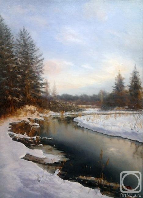 Izyumskiy Oleg. Winter River