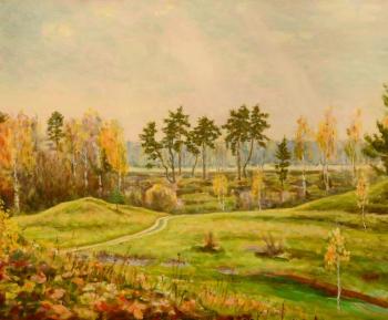 Landscape with drunken pines. Yaskin Vladimir