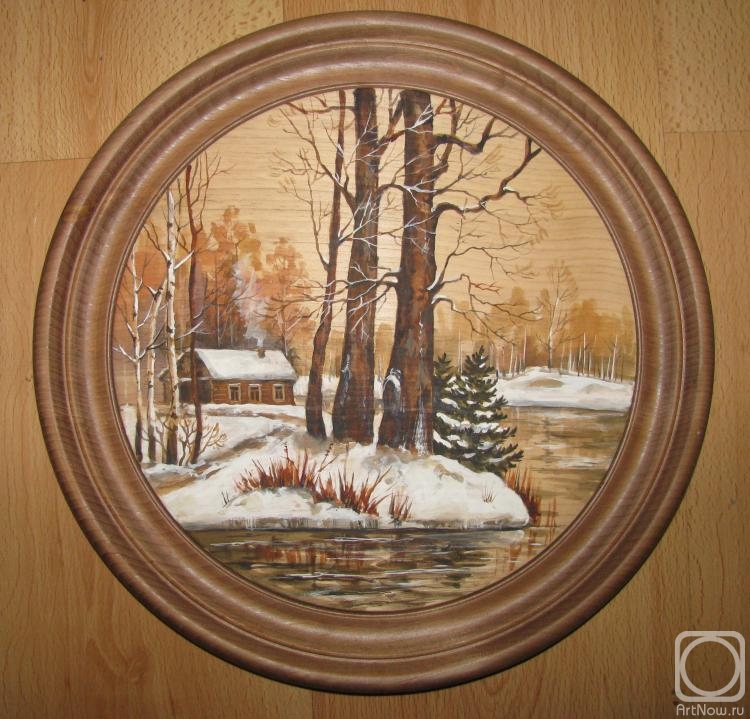 Zarechnova Yulia. Panels made of cedar "beginning of spring"
