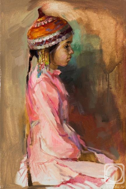 Rybina-Egorova Alena. Girl in the Chuvash headdress