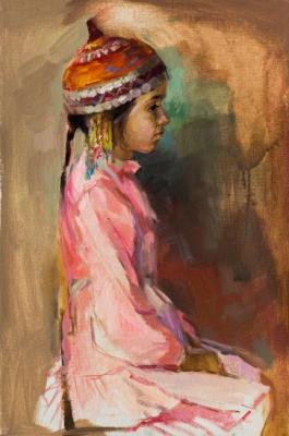 Girl in the Chuvash headdress. Rybina-Egorova Alena
