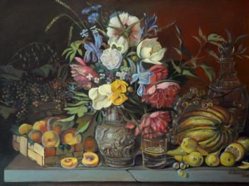 Flowers and fruits" - copy. Khrutsky. Nikulin Ilya