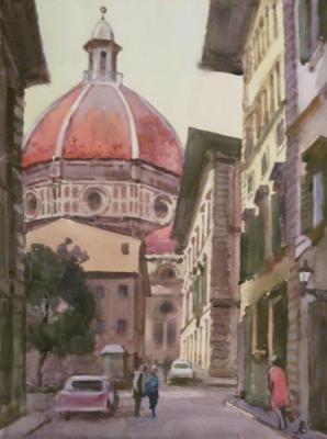 Florence. In the alleys of the old town. Lapovok Vladimir