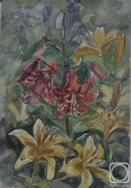 Gaydamaka Anna. Bouquet Lilies
