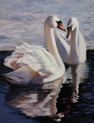 Swan loyalty. Izyumskiy Oleg