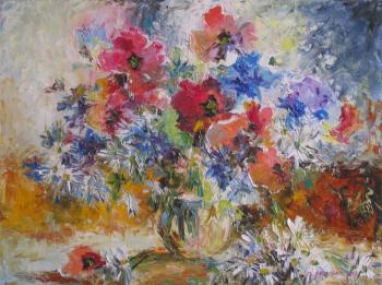 Poppies - cornflower bouquet. Kruglova Svetlana