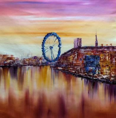 Evening on the Thames (London Eye)