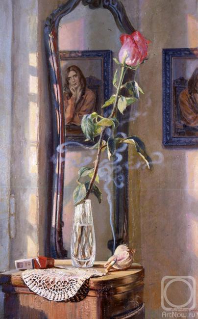 Loukianov Victor. Still life with rose