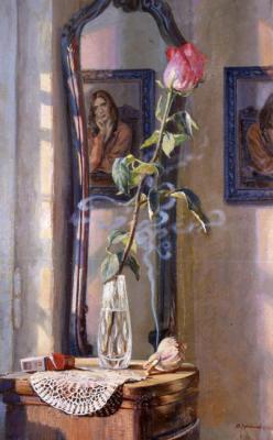 Loukianov Victor Evgenievich. Still life with rose