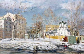 Moscow court yard. Loukianov Victor