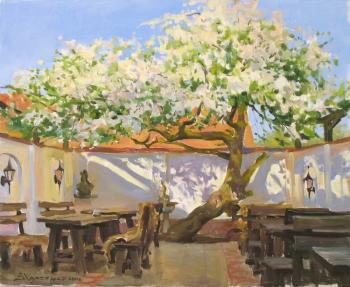 Breakfast near an old apple tree. Kharchenko Victoria