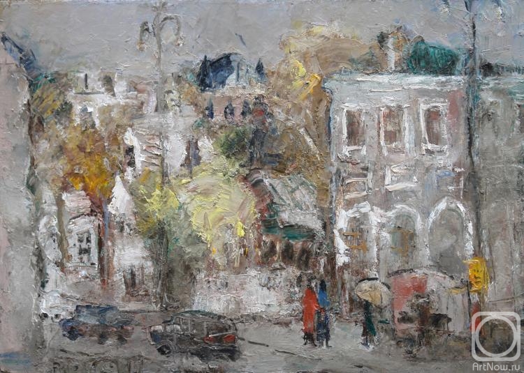 Pasechnik Olga. Timiryazevskaya Street in the Rain