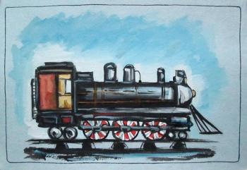 Steam locomotive. Shubert Anna