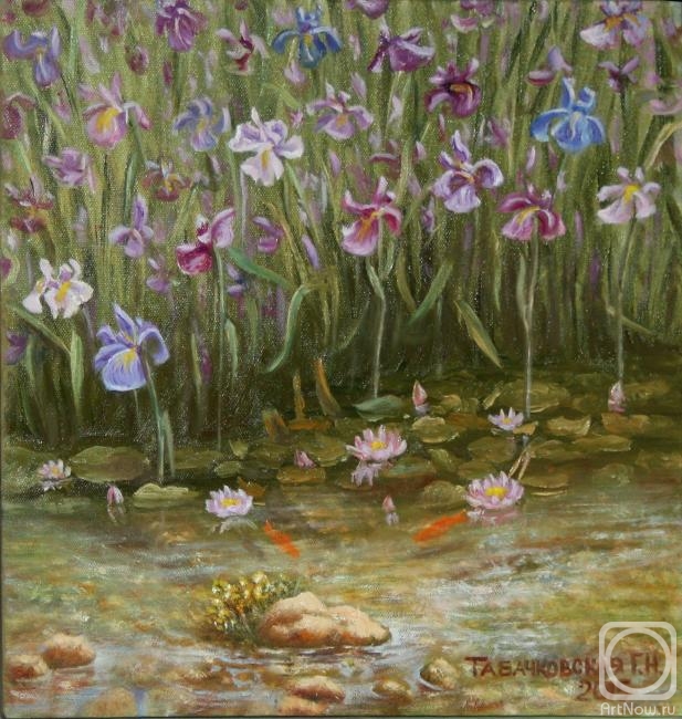 Kudryashov Galina. Irises and lotuses