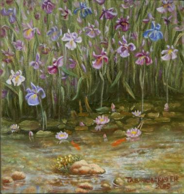 Irises and lotuses. Kudryashov Galina