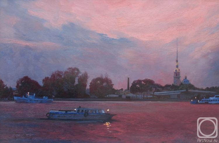 Anchukov Dmitri. Evening on the Neva