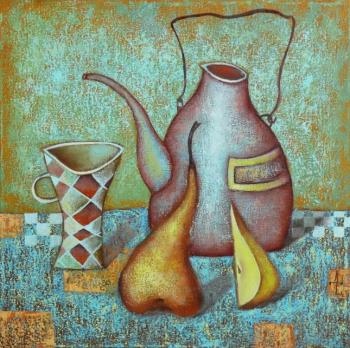 Still life with pear. Sulimov Dmitriy