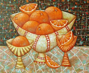 Still life with oranges