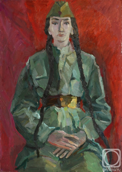 Zhukova Juliya. Portrait in gimnasterka