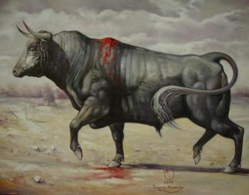 Wounded Bull. Kharabadze Teimuraz