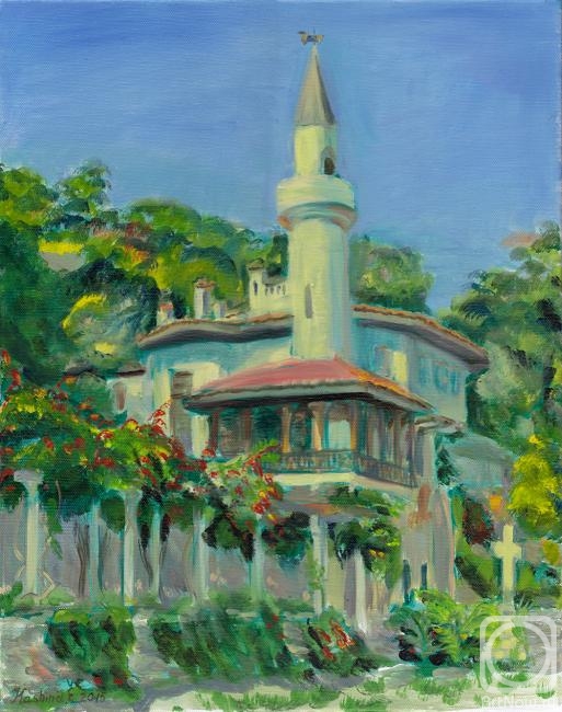 Kashina Eugeniya. The palace of Queen Maria. Botanical Garden in Balchik, Bulgaria