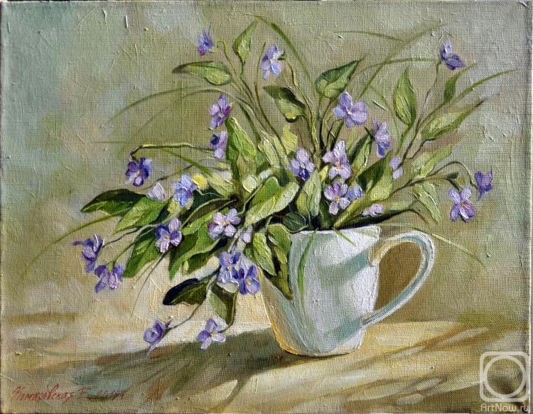 Komarovskaya Yelena. forest violets