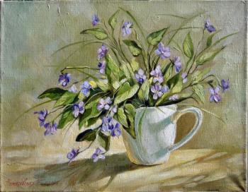 forest violets. Komarovskaya Yelena