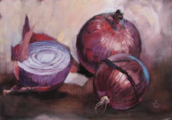 Red onion (A Still-Life In Kitchen). Sergeyeva Irina