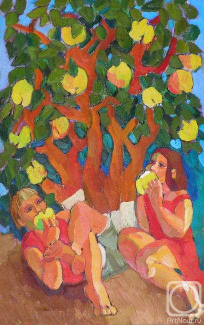 Ovchinnikova Alexandra. Taste of apples. Summer under an apple tree