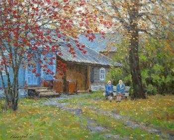 Autumn courtyard. Gaiderov Michail