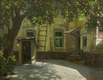 Morning yard (Smolenskiy Pereulok). Paroshin Vladimir