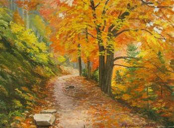 Path in autumn. Chernyshev Andrei