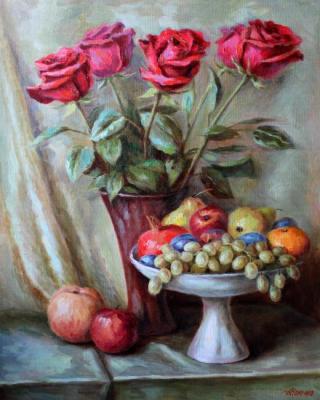 Fruits and roses. Norenko Anastasya