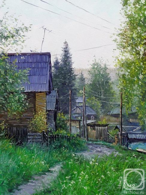 Volya Alexander. Village street. Summer