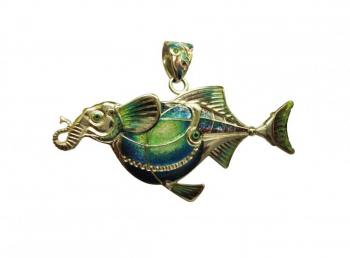 "Elephant Fish" pendant. Megrelishvili Irakli