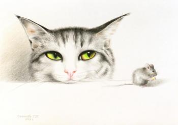 Cat and mouse. Khrapkova Svetlana