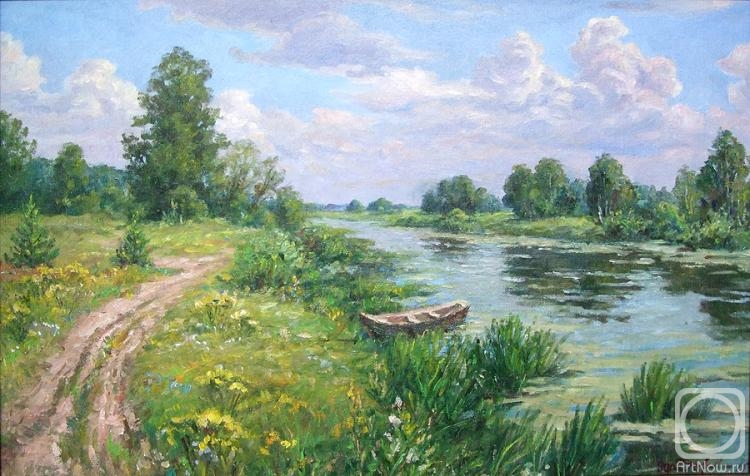 Fedorenkov Yury. Summer day on the river Klyazma