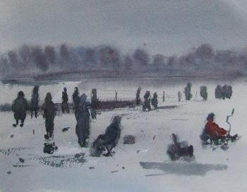 Winter fishing. Chernov Alexey