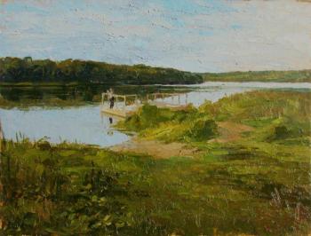 On the Kustorka (Summer Evening In The Picture). Evgrafov Sergey