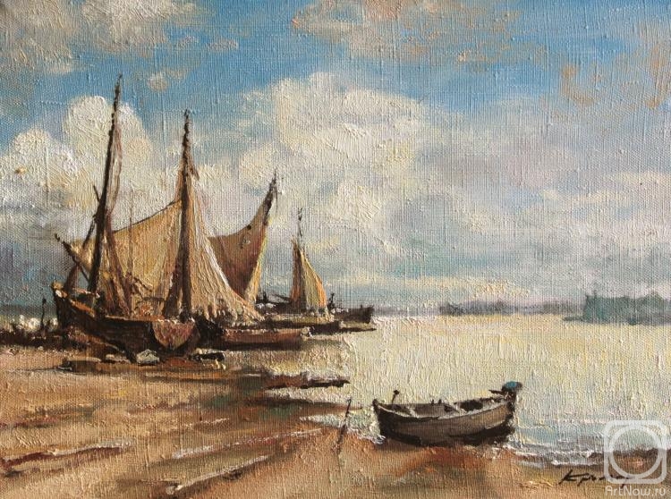 Kremer Mark. Boats by shore