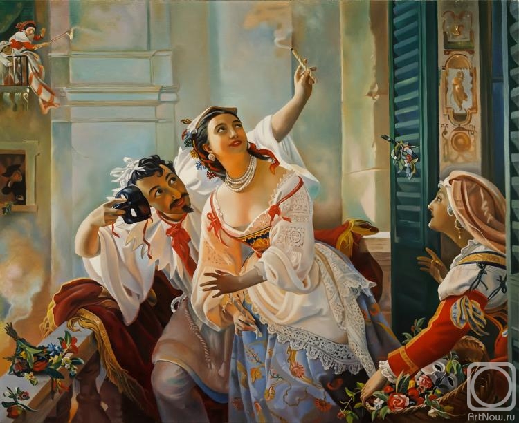 Elokhin Pavel. Scene from the Roman Carnival