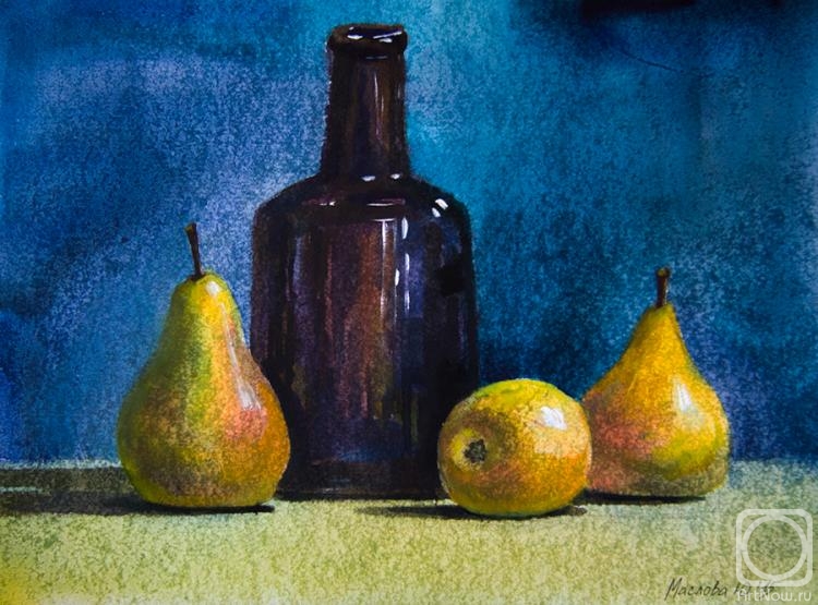 Maslova Julea. Still life with pears