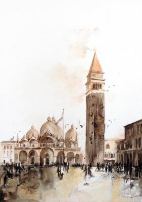 Square in Venice (Venice Square). Abramova Tatyana