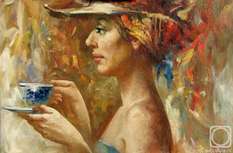 Rozhansky Anatoliy. With a cup of coffee