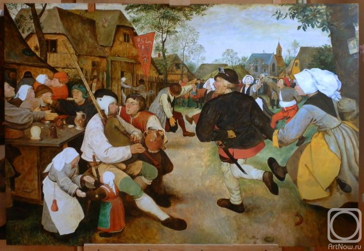 Sushkova Olga. Peasant dance. Pieter Bruegel (copy)