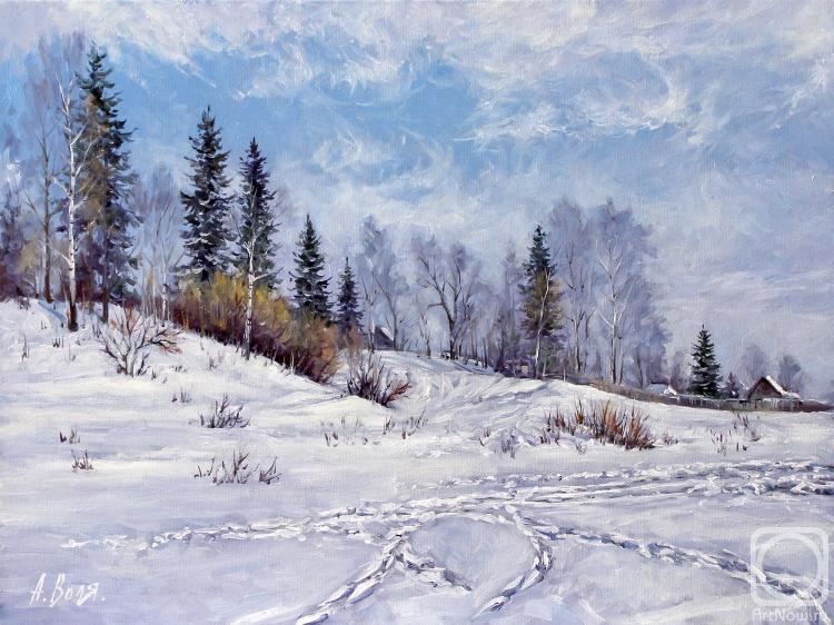 Volya Alexander. Winter Day. Snow paths