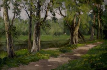 Alley by the pond. Serebrennikova Larisa