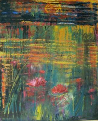 Pond with water lilies. Ixygon Sergei