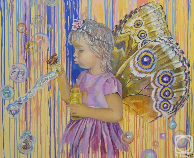 Alferova Elena. Butterfly in a pink dress