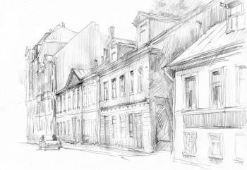 Riga Sketches.15. Korhov Yuriy